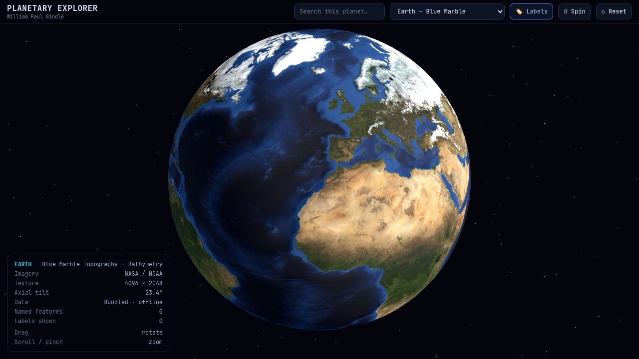 Earth — Blue Marble